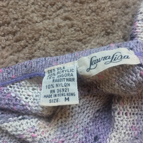 📣 Laura Lisa silk/ angora wool top - Picture 3 of 5